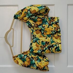 Laura Ashley & Urban Outfitters Floral Button-up Crop Top